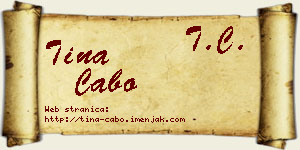 Tina Cabo vizit kartica